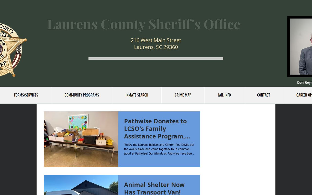 Laurens County Sheriff's official arrest news archive